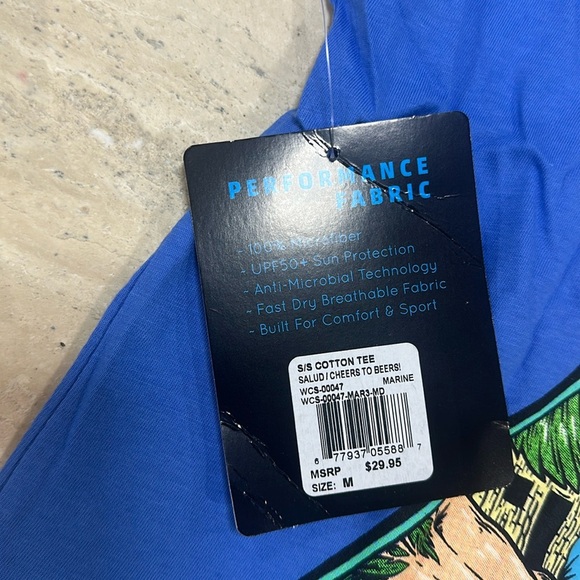 WTF - What The Fin? Short-Sleeve "Feels Good" T-Shirt - Salud   NWT Size M - Picture 4 of 5